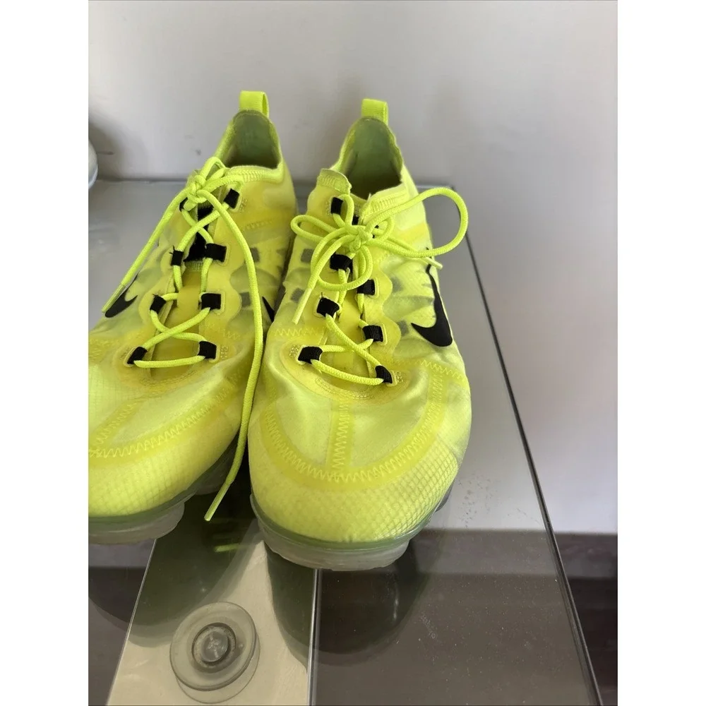 Nike Air VaporMax 2019 Shoes Womens Size 10 Neon Yellow Transparent